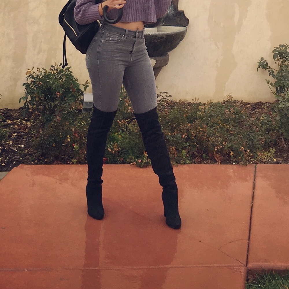 Thigh High Drawstring Boots - Picture 6 of 6